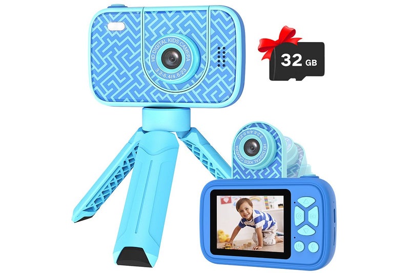 32GB Camera Toys for Boys Girls 1080P HD Digital Camera with Flip up Lens for Se Carousel 1
