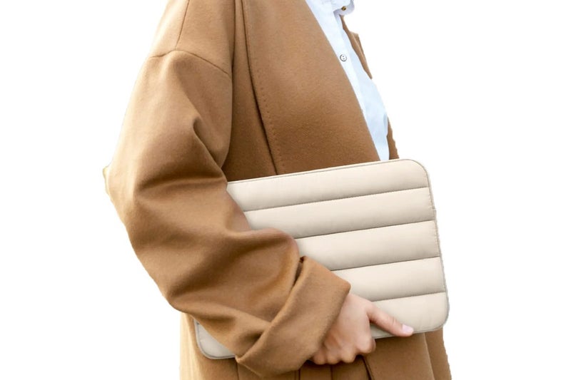 Puffy Sleeve 13.3 Inch Laptop Computer Cover Bag Carrying Case-Apricot Carousel 2