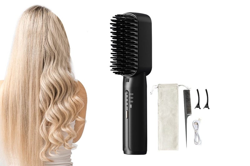 Mini Hair Straightener Portable Rechargeable Negative Ion Straightening Hair Com Carousel 1