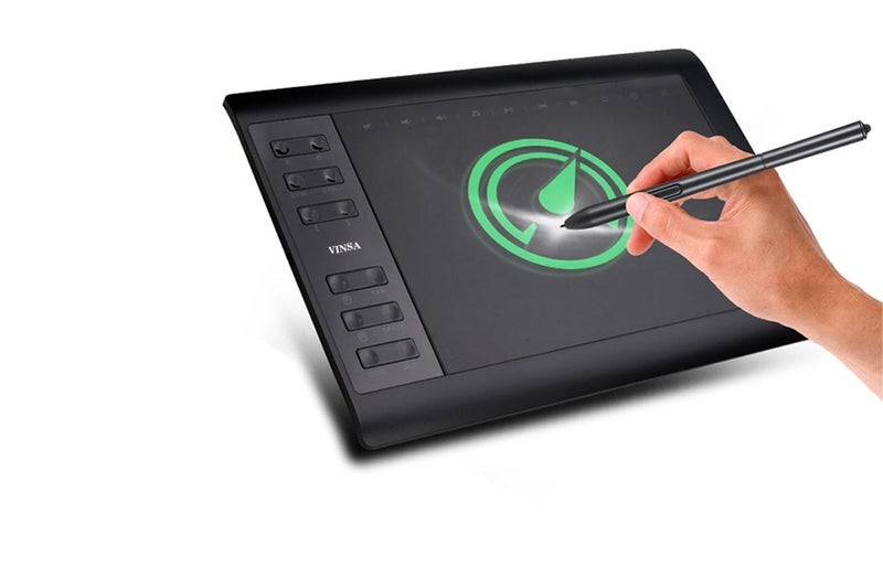 Digital Graphic Drawing Tablet 1060 Plus with Stylus Portable Computer Graphic T Carousel 10