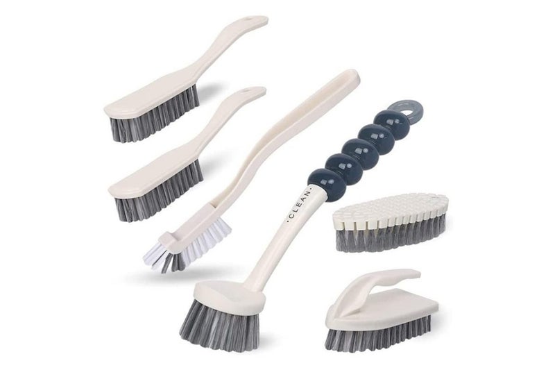 6Pcs Cleaning Brush Scrub Brush Set for Kitchen and Bathroom Carousel 2