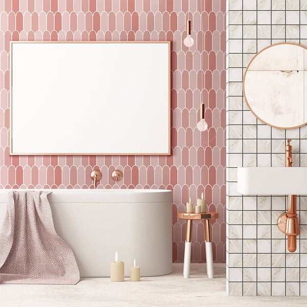 Arch shape Wall Stickers Water Resistant Wallpaper Removable Decal for Kitchen B Carousel 1