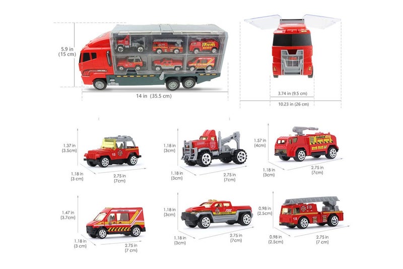 Back City Cars and Trucks Toy Vehicles Set for Boys and Girls Educational Play-R Carousel 2