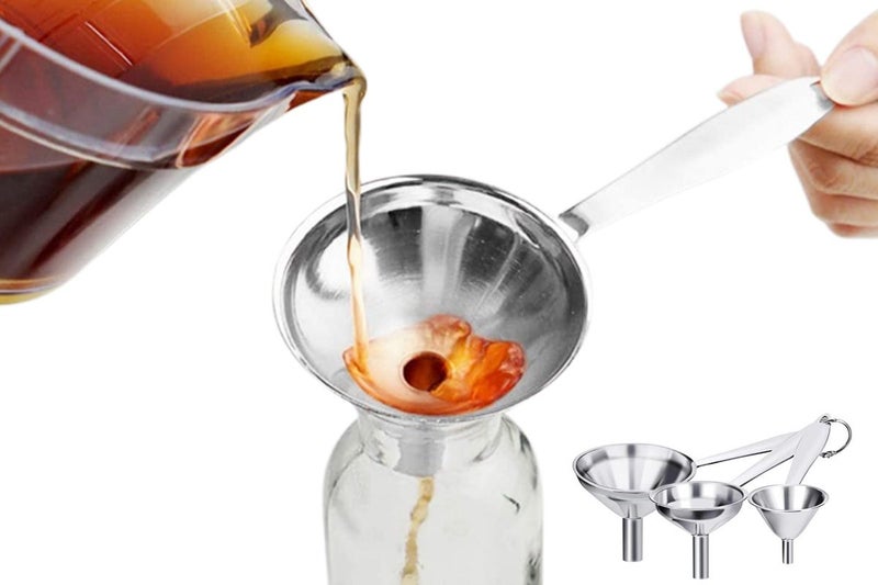 3Pcs Mini Funnel Set Small Funnels for Filling Small Mini Bottle Container Carousel 1