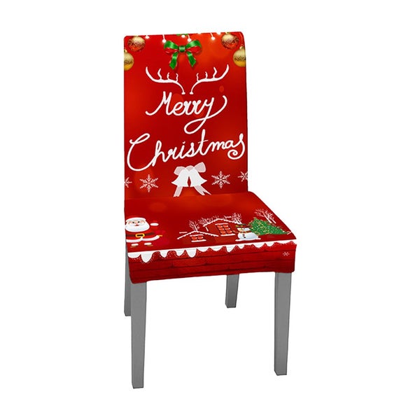 4pcs Christmas Chair Cover Xmas Santa Chair Slipcover Creative Pattern Dining Ch Carousel 4