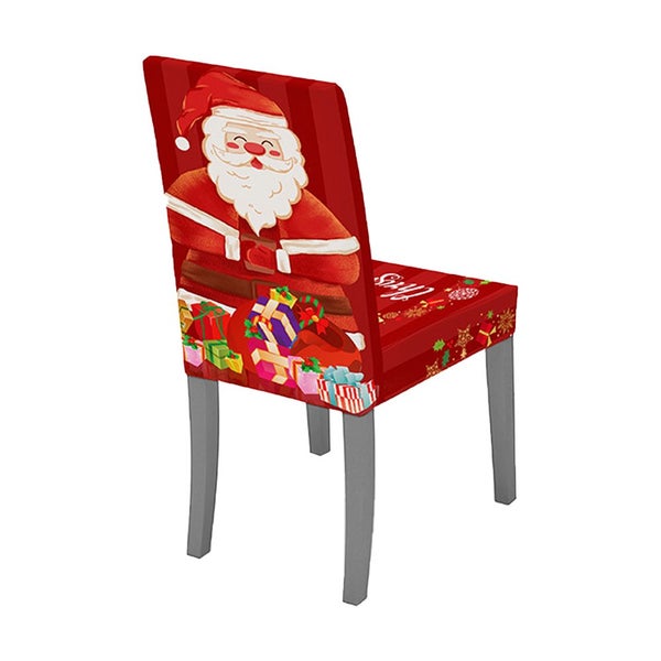 2pcs Christmas Chair Cover Xmas Santa Chair Slipcover Creative Pattern Dining Ch Carousel 2