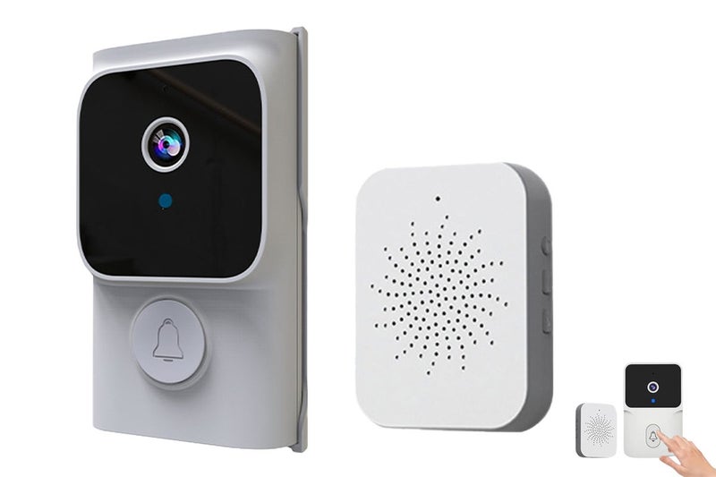 Smart Video Doorbell Camera Wireless Doorbell with Chime Ringer for Indoor Outdo Carousel 1
