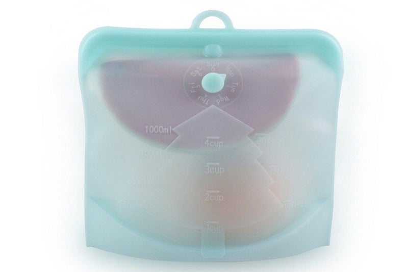 Dishwasher Safe Reusable Storage Bags fresh-keeping bag-Blue Carousel 1