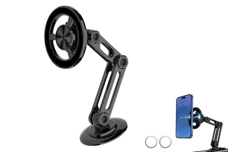 MagSafe Long Arm Magnetic Phone Holder Adjustable Car Windshield Mount Stand Carousel 1