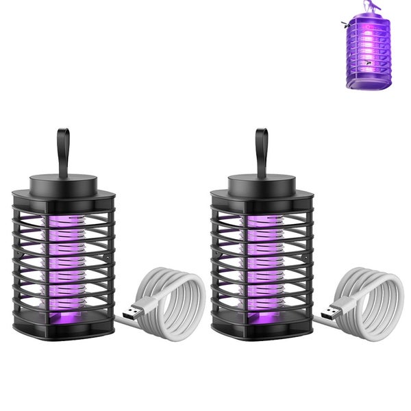 2pcs Mosquito Killer Lamp Electric LED Trap Light for Home Bedroom Camping Outdo Carousel 1