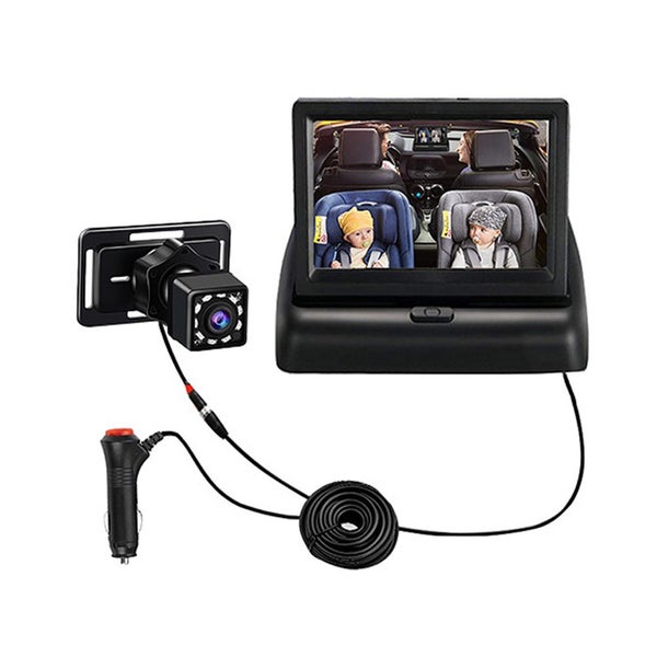 Car Monitor Camera with Folding Video Channels for Backup Camera Carousel 2