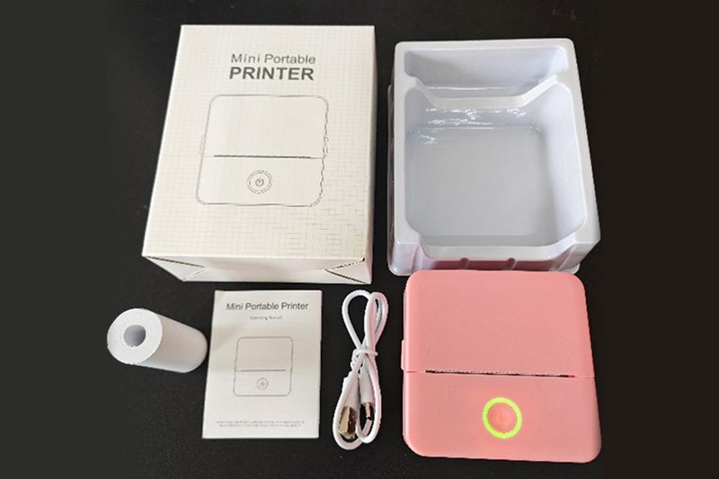 Mini Pocket Wireless Thermal Printer Bluetooth Photo Inkless Sticker Printer-Pin Carousel 2