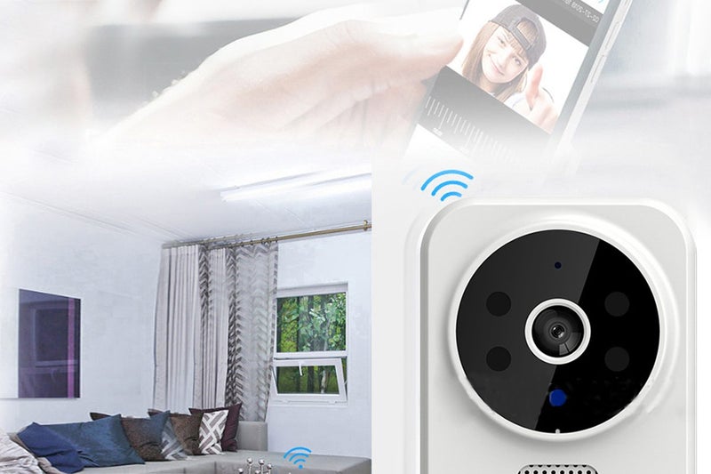 2Pc Smart Wireless Remote Video Doorbell 2-Way Audio With HD Night Vision Angle Carousel 2