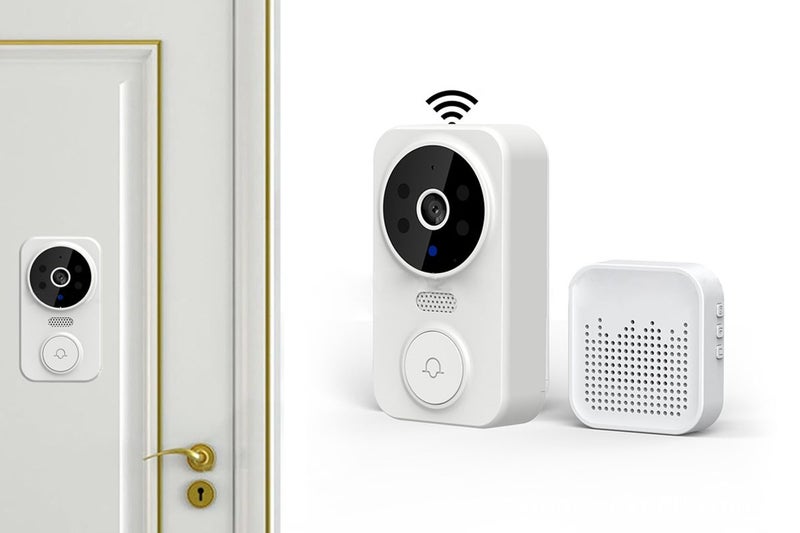 Smart Wireless Remote Video Doorbell 2-Way Audio With HD Night Vision Angle Lens Carousel 1