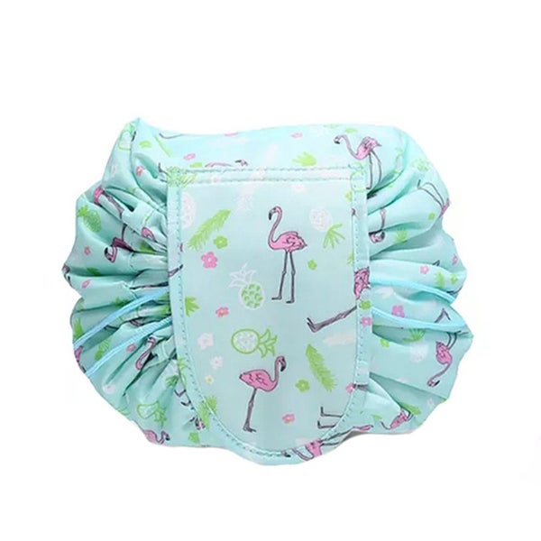 Printed Cosmetic Storage Bag Drawstring Make-Up Travel Bag Makeup Tools Organize Carousel 1