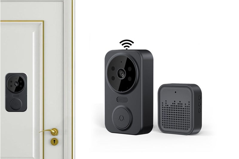 Smart Wireless Remote Video Doorbell 2-Way Audio With HD Night Vision Angle Lens Carousel 1