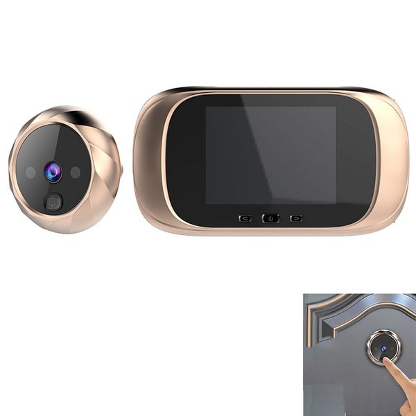 Digital Door Bell Wireless Peephole LCD Display Door Viewer Home Security System Carousel 1