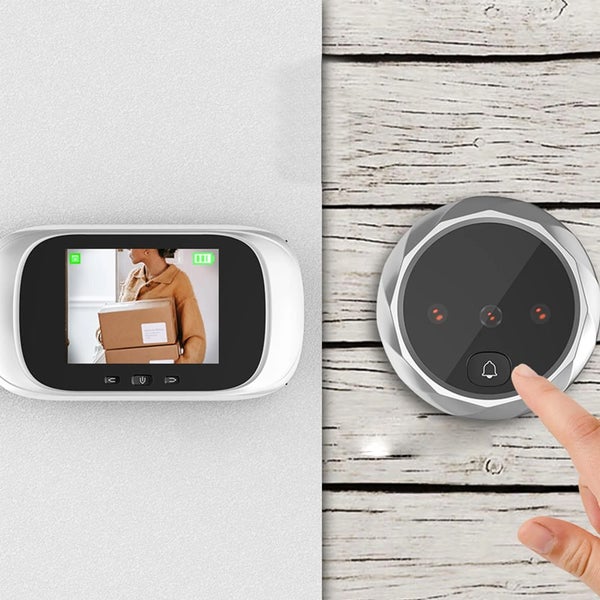 Digital Door Bell Wireless Peephole LCD Display Door Viewer Home Security System Carousel 8