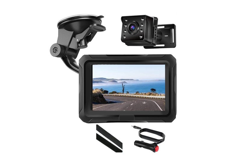 Car Monitor with Camera 1080P HD Safety Car Seat Rear Mirror with Night Vision Carousel 1