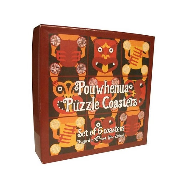 6 x Coasters with Pouwhenua design Carousel 1