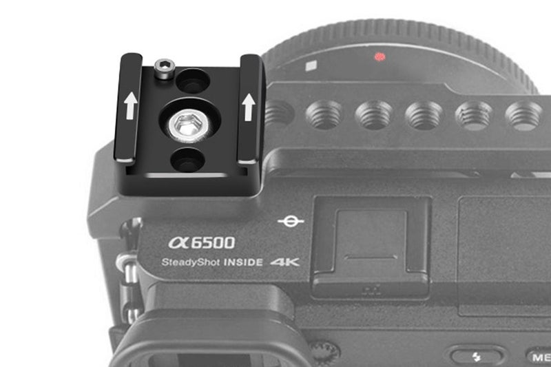 Cold Shoe Mount Adapter Cold Shoe Bracket with Thread Hole for Camera DSLR Flash Carousel 1