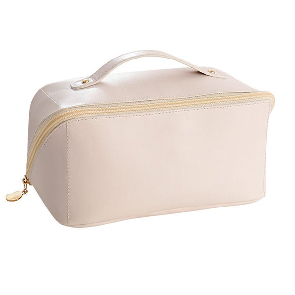 Large Capacity Travel Cosmetic Bag Makeup Organizer with Brushes Slots Divider - Carousel 1