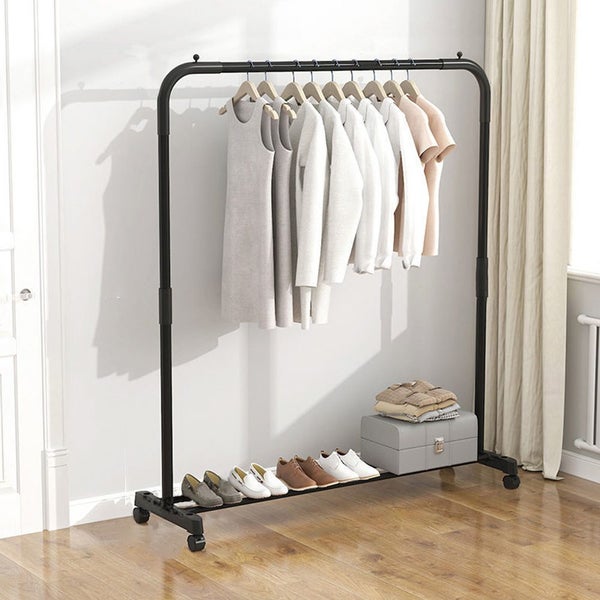Standard Clothes Rack for Hanging Clothes Coat Rack with Wheels Shelves Storage Carousel 2