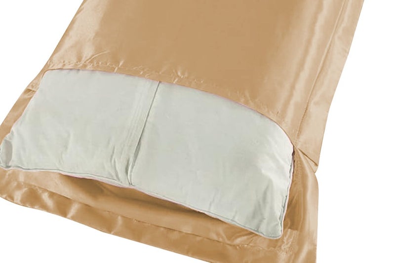 48x74cm Silky Satin Pillowcase with Zipper Closure Soft and Smooth-Camel Carousel 4