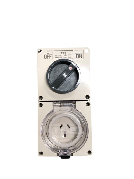 15A 3 pin SWITCHED OUTLET - ELE516 Carousel 1