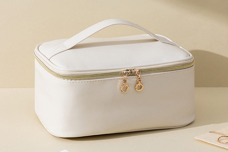 Makeup Bag Portable Cosmetic Bag Large Capacity Travel Makeup Case Organizer -Wh Carousel 2