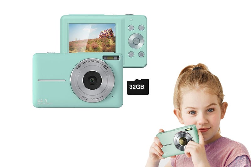 44MP 1080P Full HD Kids Camera 16X Zoom Compact Small Vintage Camera Gifts for T Carousel 1