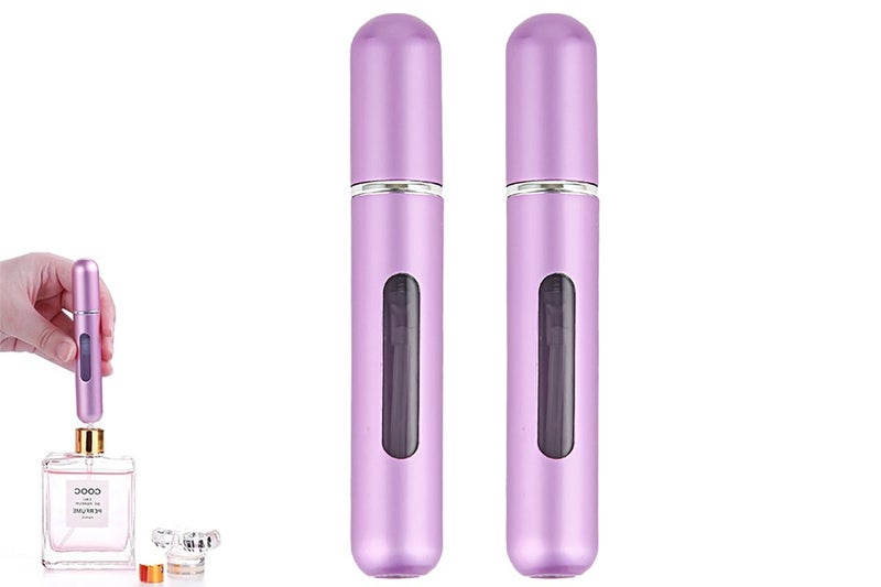 2pcs Mini Perfume Spray Pump 8ML Refillable Bottle Atomizer for Travel Outdoor-P Carousel 1
