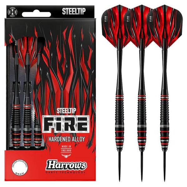 Harrows Fire Alloy Darts Black/Red Carousel 1