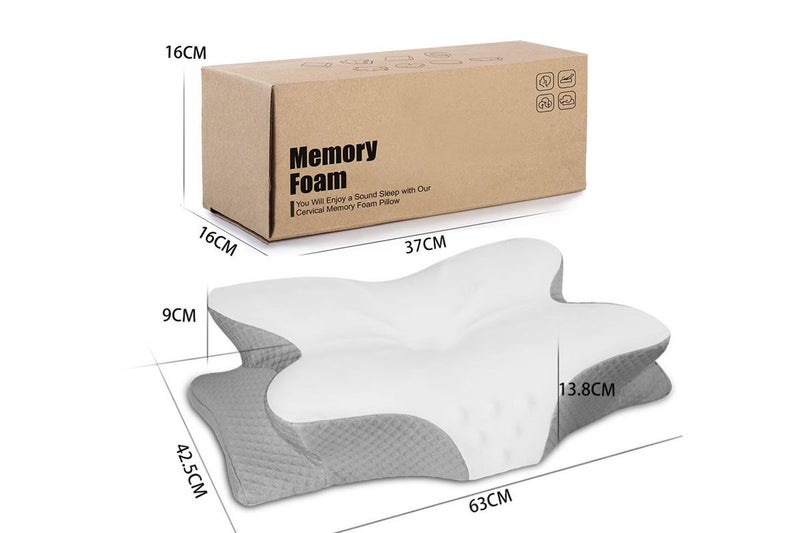Memory Foam Cervical Pillow For Neck Shoulder Orthopedic Contour Neck Pillow-Gra Carousel 4