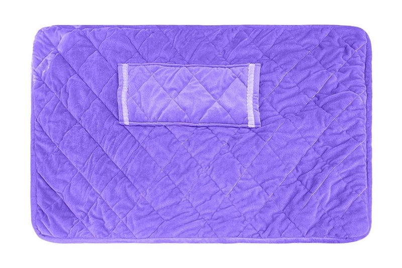 USB Heating Pad Portable 5V Heated Travel Blanket Pads For Car Airplane-Purple Carousel 1