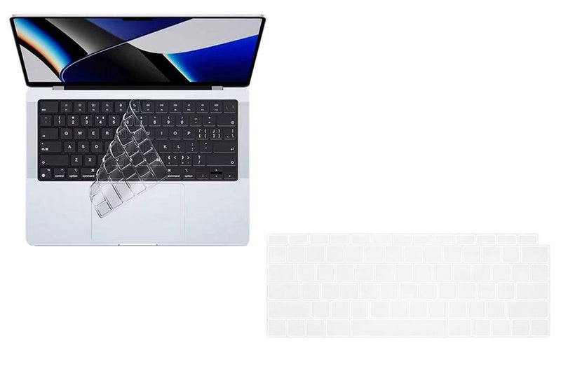 Silicone Clear Keyboard Cover Skin Protector for Apple Macbook Pro 14 Carousel 1