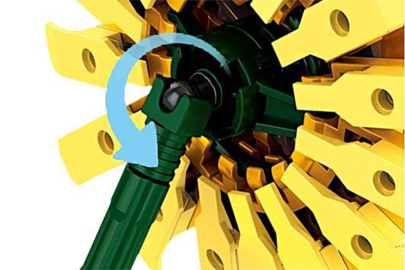 2Pcs Flower Building Block Kit Artificial Flowers Building Sets-Sunflower Carousel 9