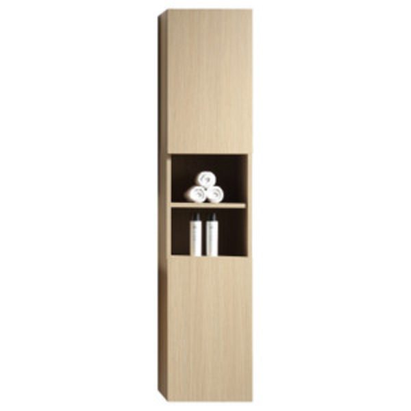 Bathroom Wall Side Cabinet 1600mm - Natural Oak Carousel 1