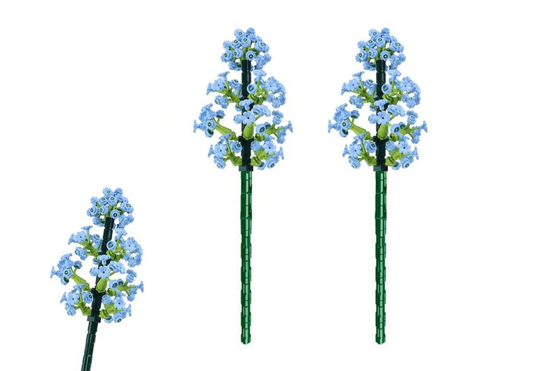 2Pcs Flower Building Block Kit Artificial Flowers Building Sets-Babysbreath Carousel 1