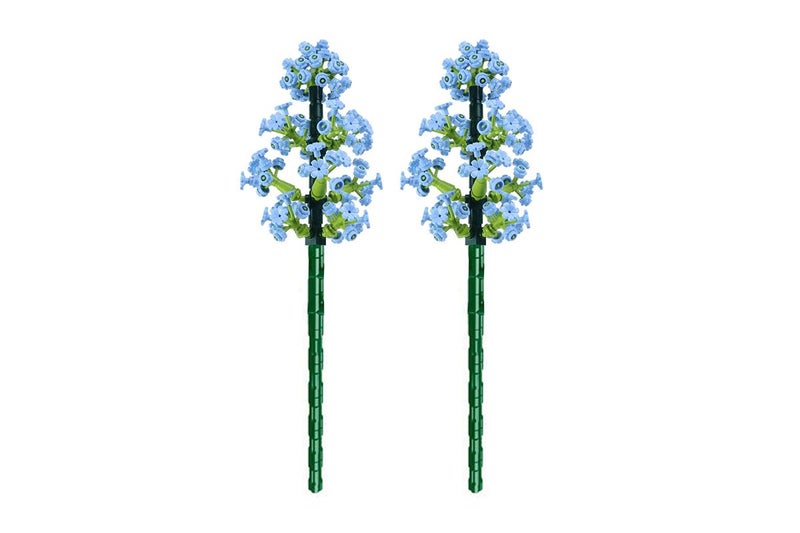 2Pcs Flower Building Block Kit Artificial Flowers Building Sets-Babysbreath Carousel 2