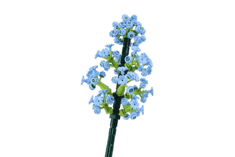2Pcs Flower Building Block Kit Artificial Flowers Building Sets-Babysbreath Carousel 3