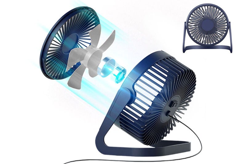 Portable Mini USB Small Cooling Fan Desk Desktop Fan-8 Inch Style Carousel 1