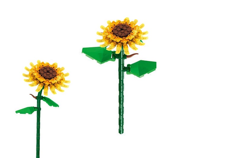 1Pc Flower Building Block Kit Artificial Flowers Building Sets-Sunflower Carousel 1