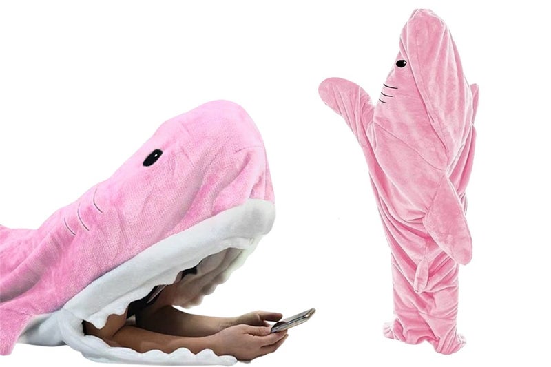 Wearable Shark Blanket for Adult Shark Blanket Hoodie Onesie Throw Wearable Blan Carousel 1