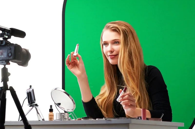 Pop-Up Background Board Collapsible Chroma Key for Streaming Webcam Carousel 9