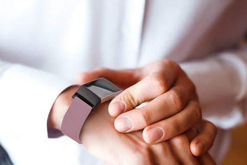 Stainless Steel Metal Band Compatible with Fitbit Charge 5 Magnetic Adjustable B Carousel 2