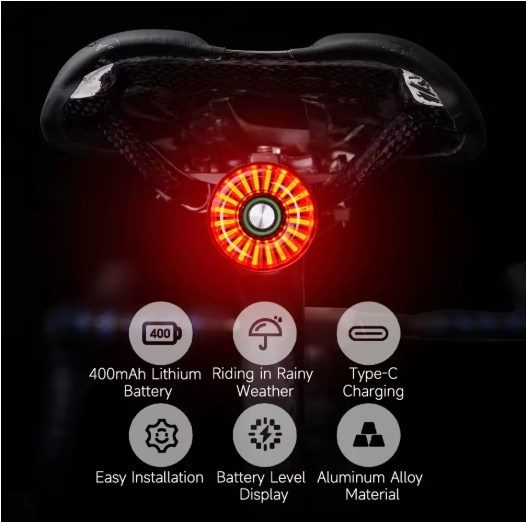 MANA Cycling Rear USB Smart light Carousel 1