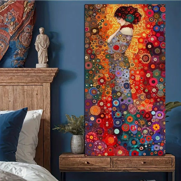 Large 40x80cm Flower Woman Diamond Art Kit Carousel 7