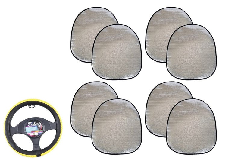8Pcs Car Sun Shade Covers Cooling Wheel Sun Cover for Heat Protection Carousel 1