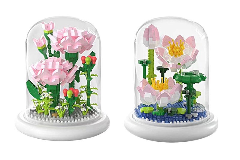 2pcs Toy Flower Building Blocks Kits Bricks Toys for Home Office Decoration-Carn Carousel 1